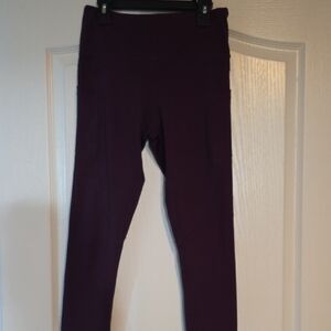 ZYIA womens Deep Purple Leggings